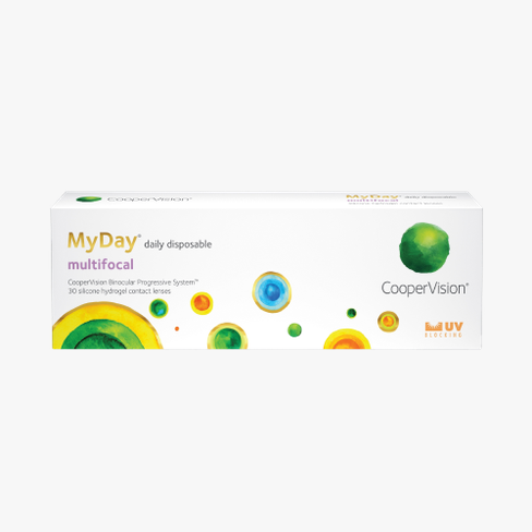 Lentilles de contact MyDay Multifocal High 30 L Vue de face