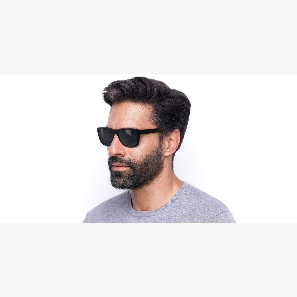 LUNETTES DE SOLEIL homme DIEGO bleu - Vue de 3/4