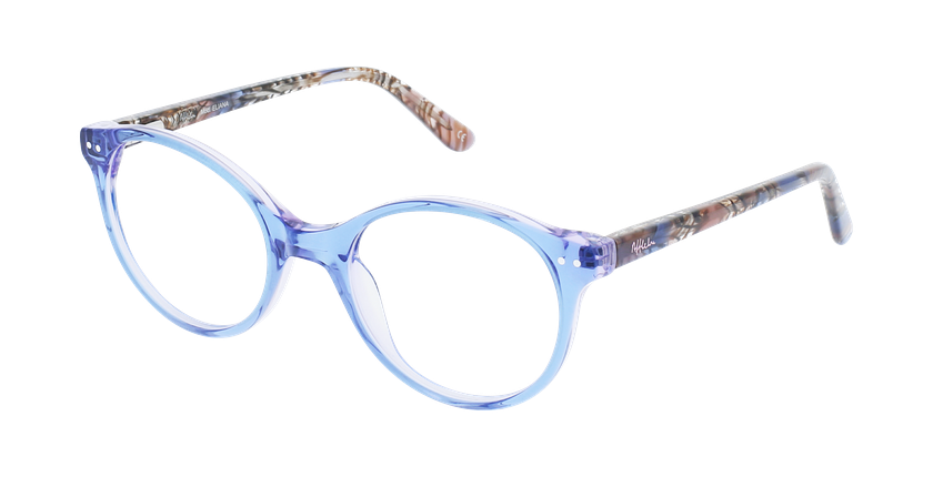 Óculos graduados criança ELIANA BL (TCHIN-TCHIN+1€) azul/violeta - vue de 3/4