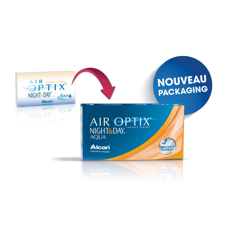 Lentes de contacto Air Optix Aqua Night Day 6L