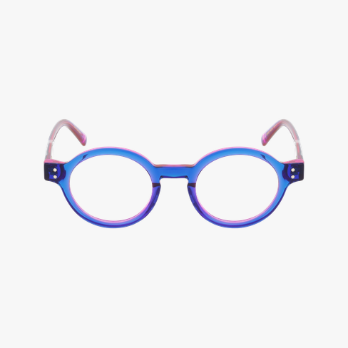 BRILLEN vrouw CARACTÈRES POÉTIQUE blauw