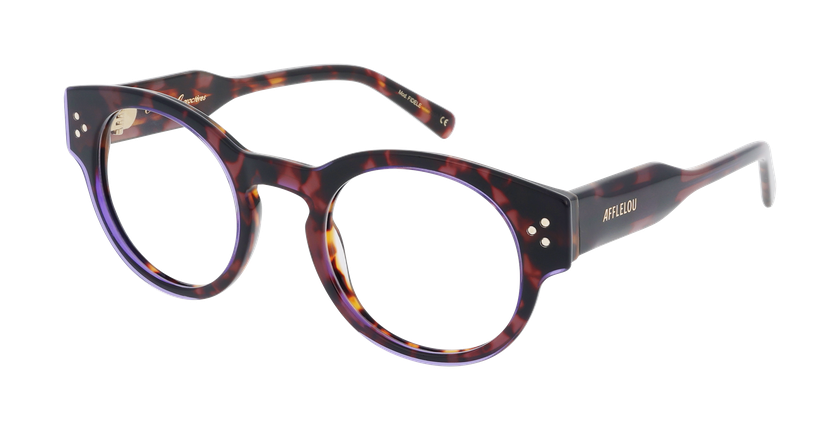 LUNETTES DE VUE femme CARACTÈRES FIDÈLE violet - Vue de face