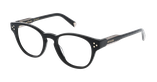Lunettes de vue femme CARACTÈRES PIPLETTE noir/dorée - Vue de face