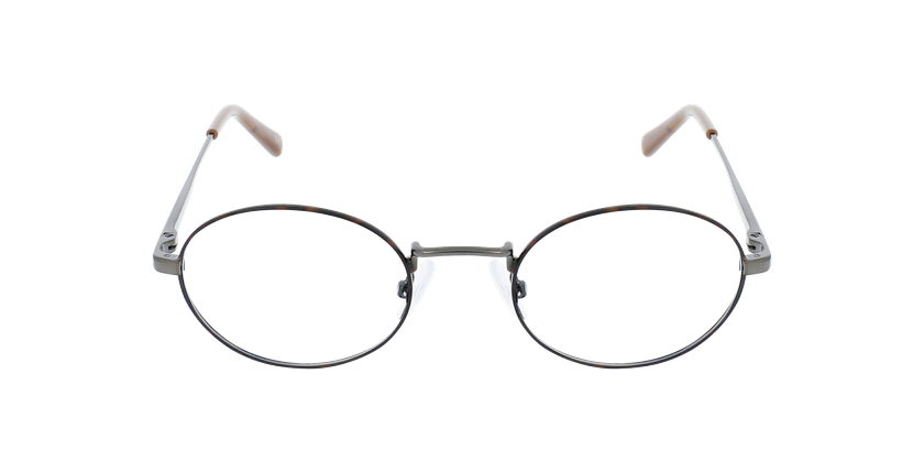 Óculos graduados NEIL TOGU (TCHIN-TCHIN +1€) tartaruga/prateado - Vista de frente