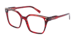 LUNETTES DE VUE femme CARACTERES FIL D'OR EFFRONTEE rouge - Vue de face