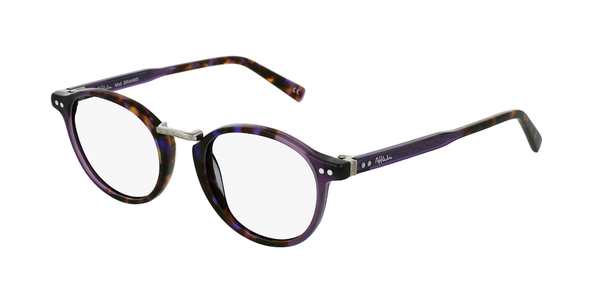 Óculos graduados BRAHMS PU tartaruga/violeta - vue de 3/4