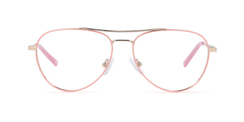 Óculos graduados senhora MAHE PK (Tchin-Tchin +1€) rosa Vista de frente