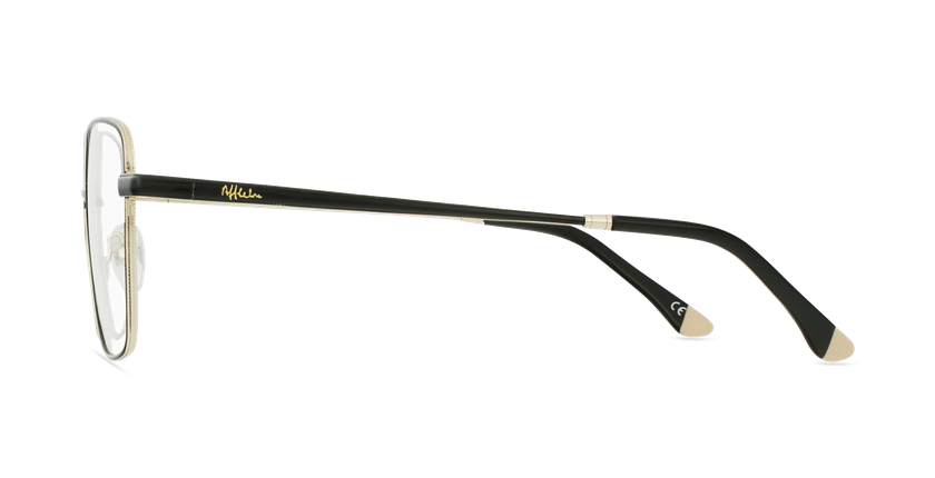 Óculos graduados senhora MAGIC 94 BK preto/dourado - Vista lateral