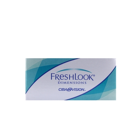 Lentilles de contact FreshLook Dimensions Aqua 6L Vue de face