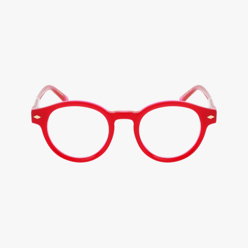 LUNETTES DE VUE femme CARACTÈRES DISCRÈTE rouge/rose