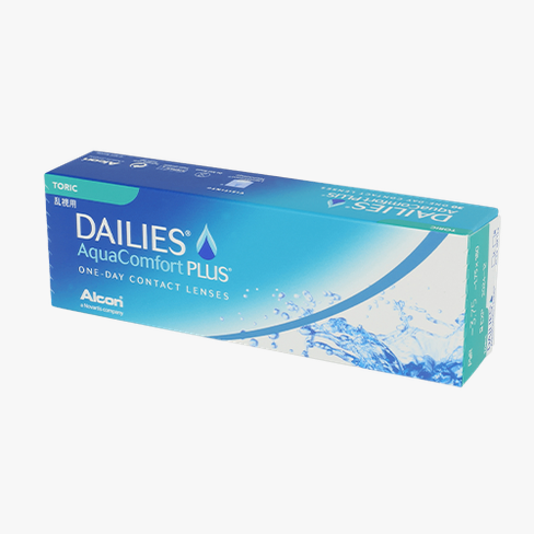 Lentilles de contact Dailies AquaComfort Plus Toric 30L Vue de face