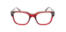 LUNETTES DE VUE femme CARACTERES FIL D'OR AUDACIEUSE rouge