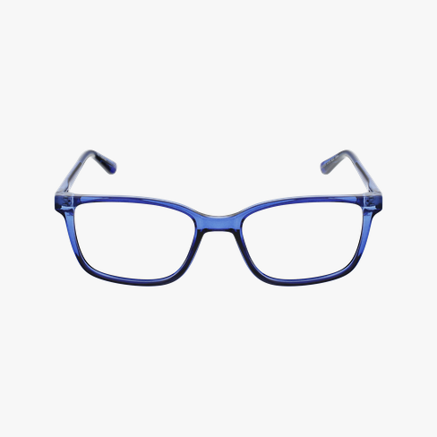 LUNETTES DE VUE enfant RZERO24 bleu cristal/noir Vue de face