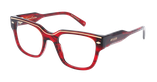 LUNETTES DE VUE femme CARACTERES FIL D'OR AUDACIEUSE rouge - Vue de face