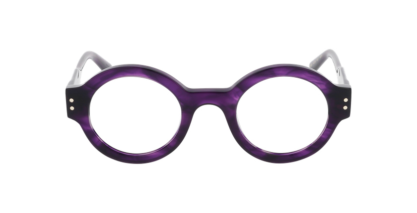 Lunettes de vue femme CARACTÈRES DIPLOMATE violet - Vue de face