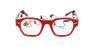 LUNETTES DE VUE femme AUTHENTIQUE rouge