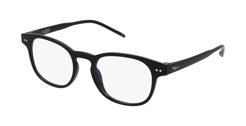 Óculos graduados criança MAGIC 50 BLUEBLOCK - BLOQUEIO LUZ AZUL preto - vue de 3/4