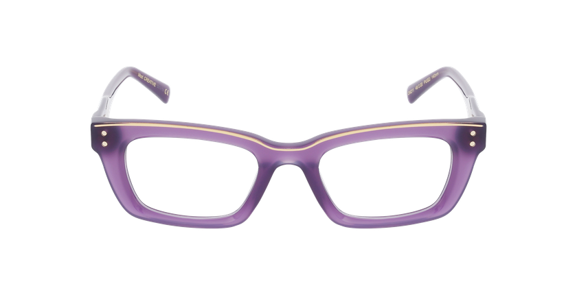 LUNETTES DE VUE femme CARACTERES FIL D'OR CREATIVE violet - Vue de face