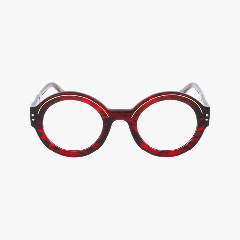 LUNETTES DE VUE CARACTERES FIL D'OR PERSPICACE rouge