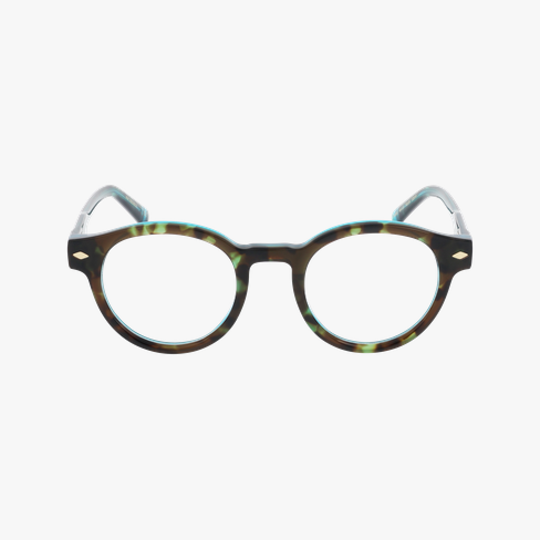 LUNETTES DE VUE femme CARACTÈRES DISCRÈTE écaille Vue de face