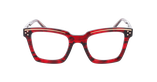 LUNETTES DE VUE femme CARACTERES FIL D'OR MYSTERIEUSE rouge - Vue de face