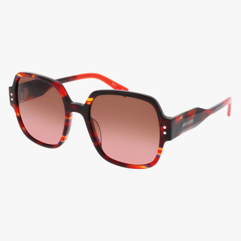 Lunettes de soleil femme JOYEUSE rouge