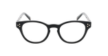 Lunettes de vue femme CARACTÈRES PIPLETTE noir/dorée - Vue de face
