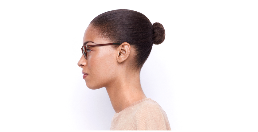 LUNETTES DE VUE femme MAGIC 36 BLUEBLOCK rouge - Vue de côté