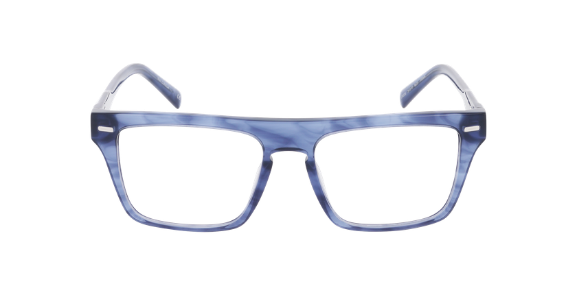 LUNETTES DE VUE homme CARACTÈRES CURIEUX bleu/bleu cristal - Vue de face