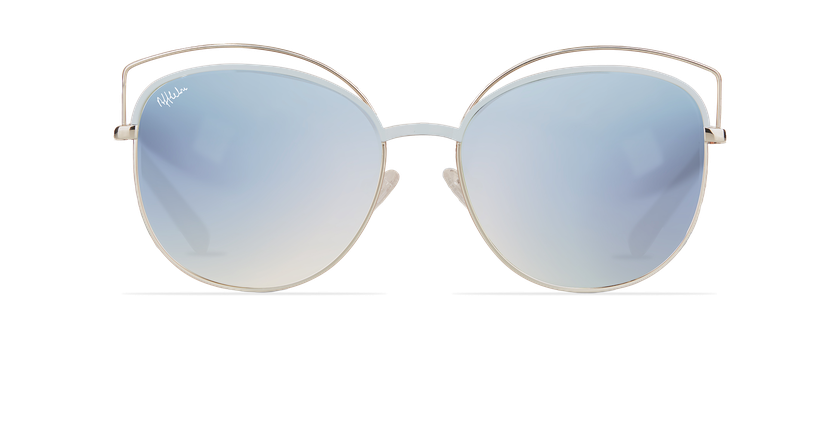 Óculos de sol senhora BETTY azul/dourado - Vista de frente