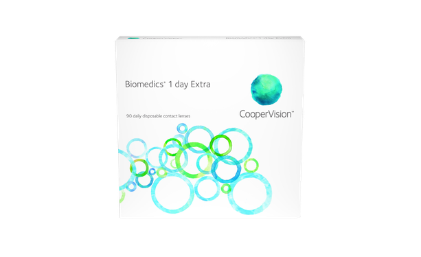 Lentilles de contact Biomedics 1 Day 90L - Vue de face