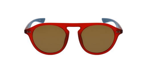 Gafas de sol BORNEO rojo/azul vista de frente