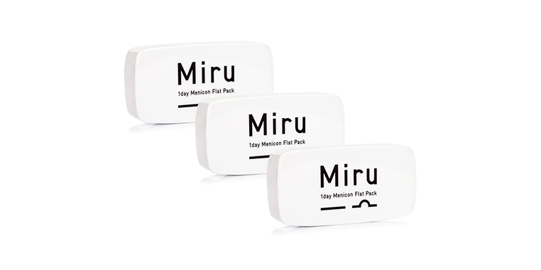 Lentilles de contact Miru 1day Menicon Flat Pack - 3*30