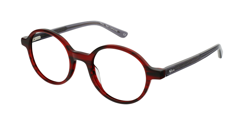 Óculos graduados senhora CAPUCINE RD (TCHIN-TCHIN +1€) vermelho - vue de 3/4