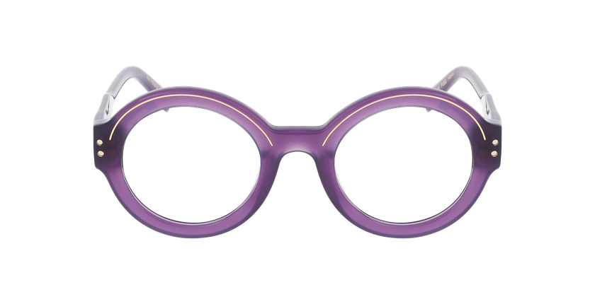 LUNETTES DE VUE CARACTERES FIL D'OR PERSPICACE violet - Vue de face