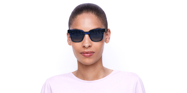 Lunettes de soleil femme KAREN bleu/écaille Lunettes de soleil femme KAREN bleu/écaille