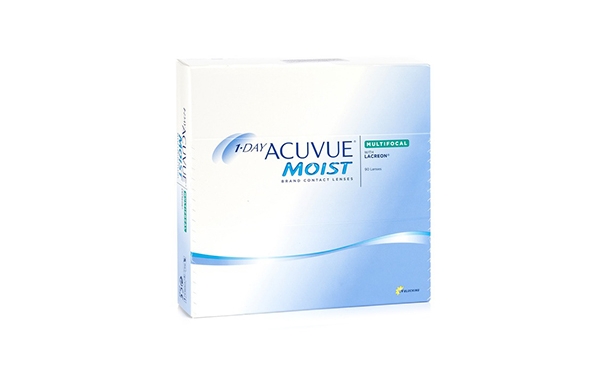 Lentilles de contact 1 Day Acuvue Moist Multifocal  90 L - Vue de face