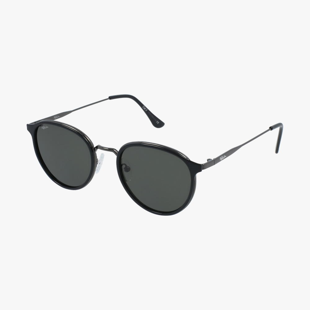 LUNETTES DE SOLEIL homme AVILES noir/gris - Vue de 3/4