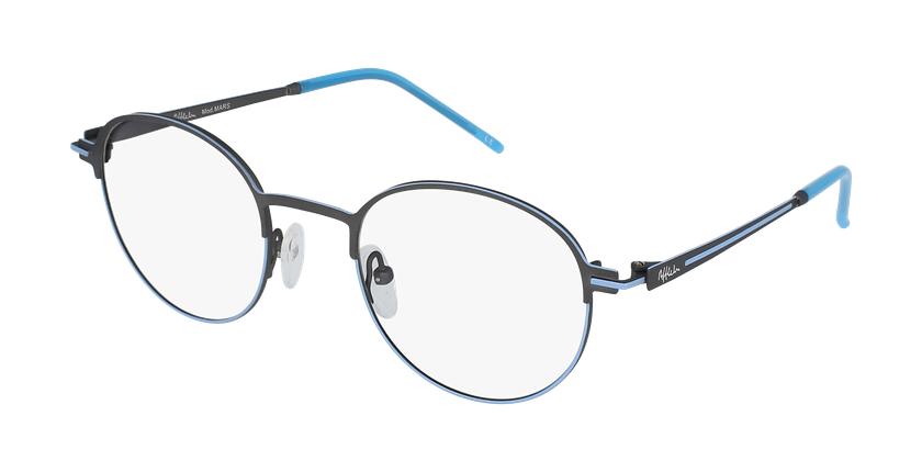 Óculos graduados MARS GYBL cinzento/azul - vue de 3/4