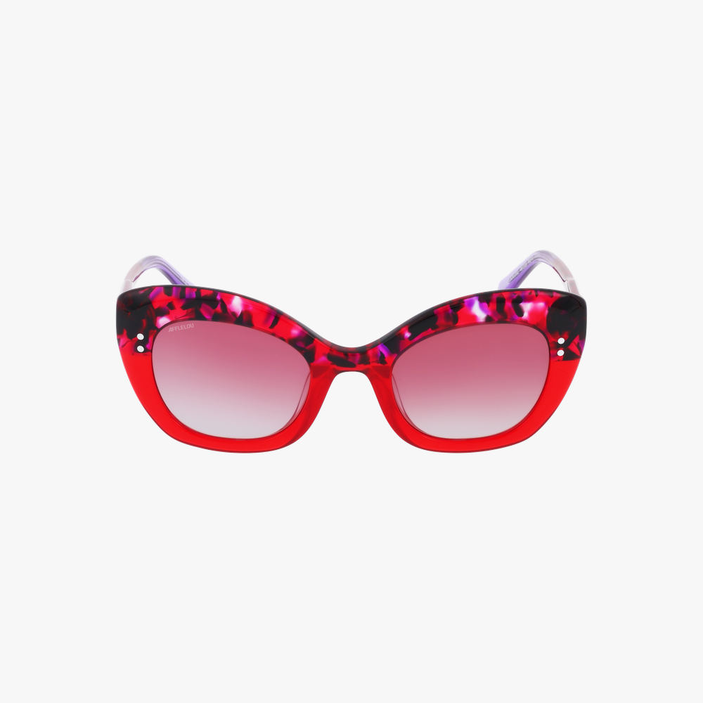 LUNETTES DE SOLEIL femme MALICIEUSE rouge - Vue de face