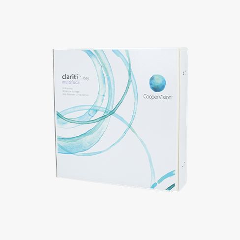 Lentilles de contact Clariti 1 Day multifocale  90L Vue de face