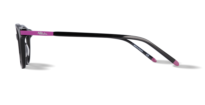 Óculos graduados senhora BLANCHE preto - Vista lateral