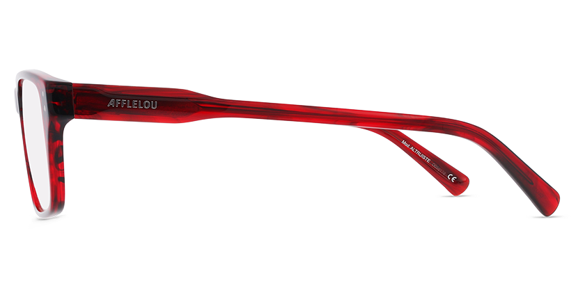 LUNETTES DE VUE homme CARACTÈRES ALTRUISTE rouge - Vue de face