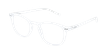 Óculos graduados FORTY (óculos Leitura, várias grad.) c/ filtro luz azul branco/branco - vue de 3/4