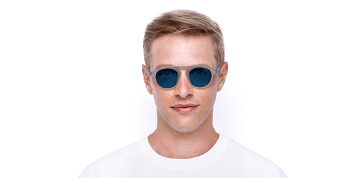 Gafas de sol BORNEO blanco/azul