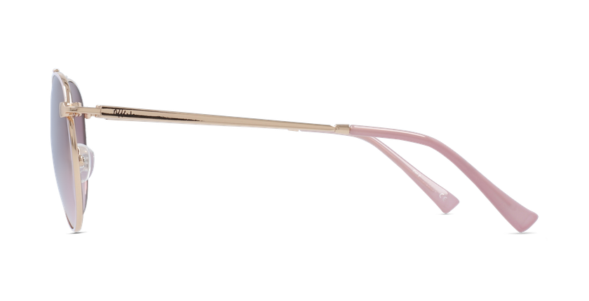 Óculos de sol criança SANTIAGO PK rosa/dourado - Vista lateral