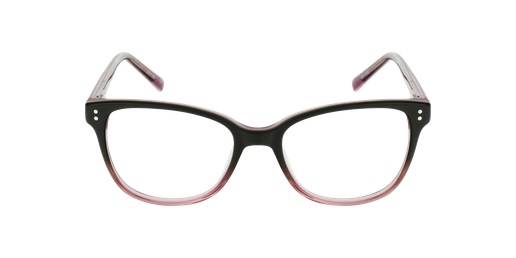 Óculos graduados criança CARLA BKPK (TCHIN-TCHIN +1€) preto/vermelho Vista de frente