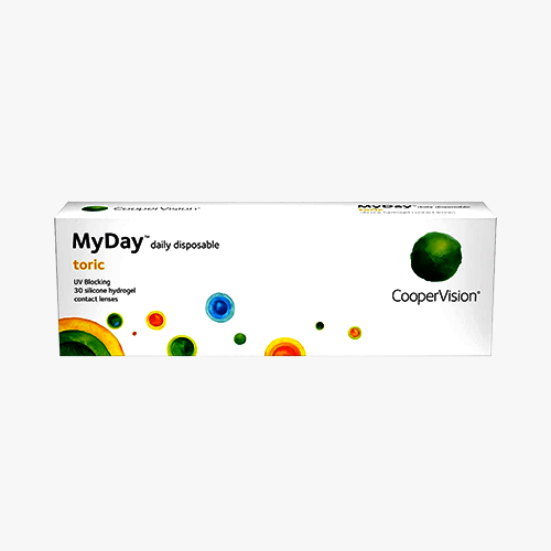 Lentilles de contact MyDay Toric 30 L - Vue de face