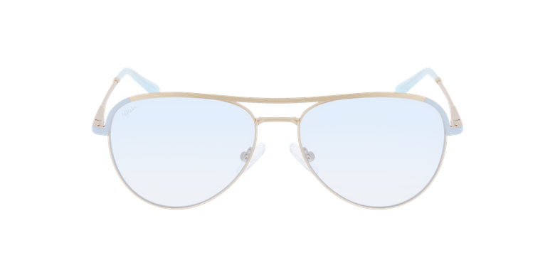 Lunettes de vue femme ANELIE doré/bleuVue de face Lunettes de vue femme ANELIE doré/bleuVue de face
