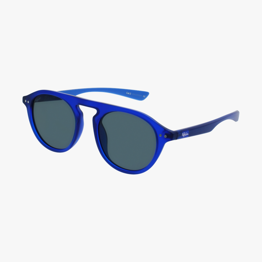 LUNETTES DE SOLEIL homme BORNEO bleu/bleu - Vue de 3/4